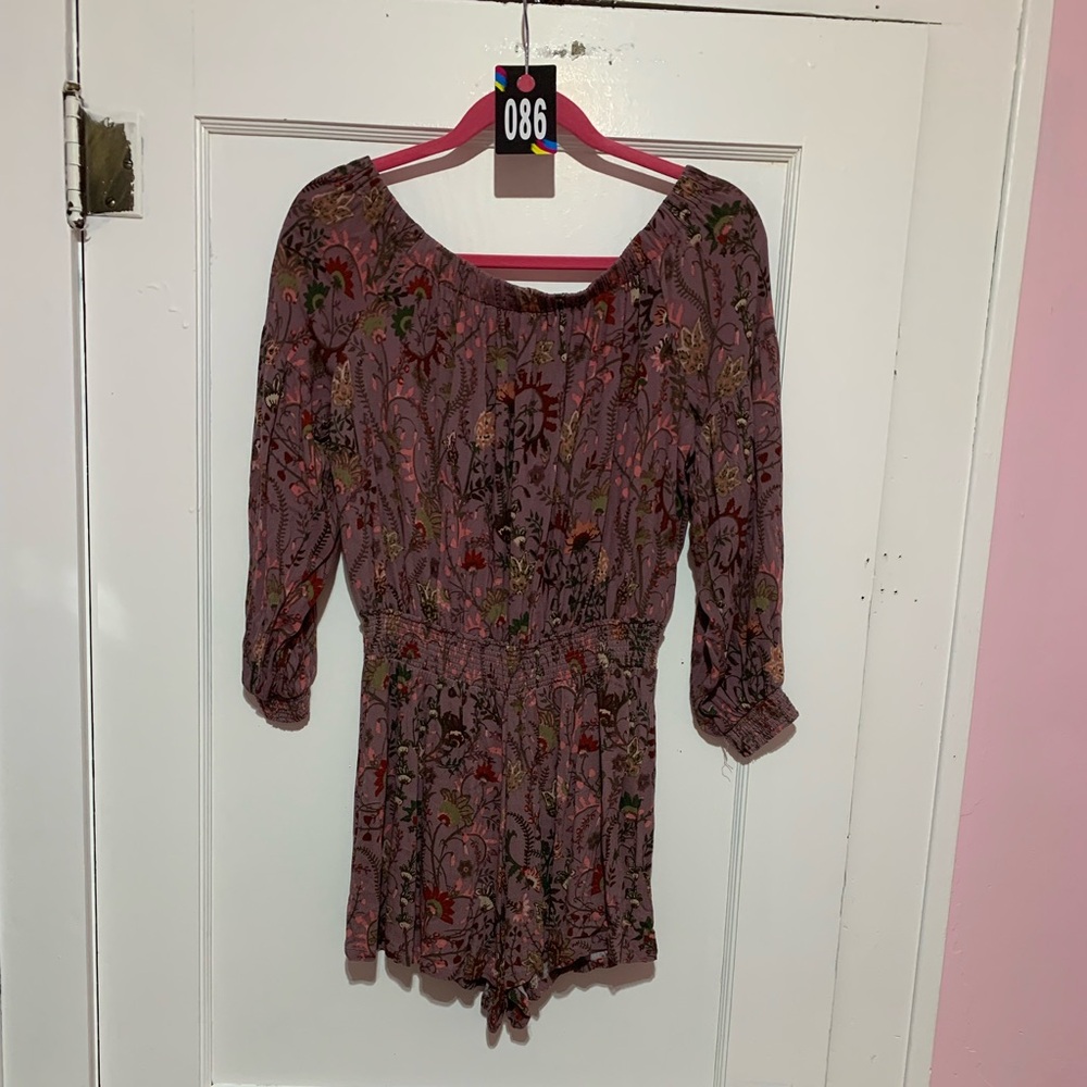 Free people, long, sleeved size medium romper